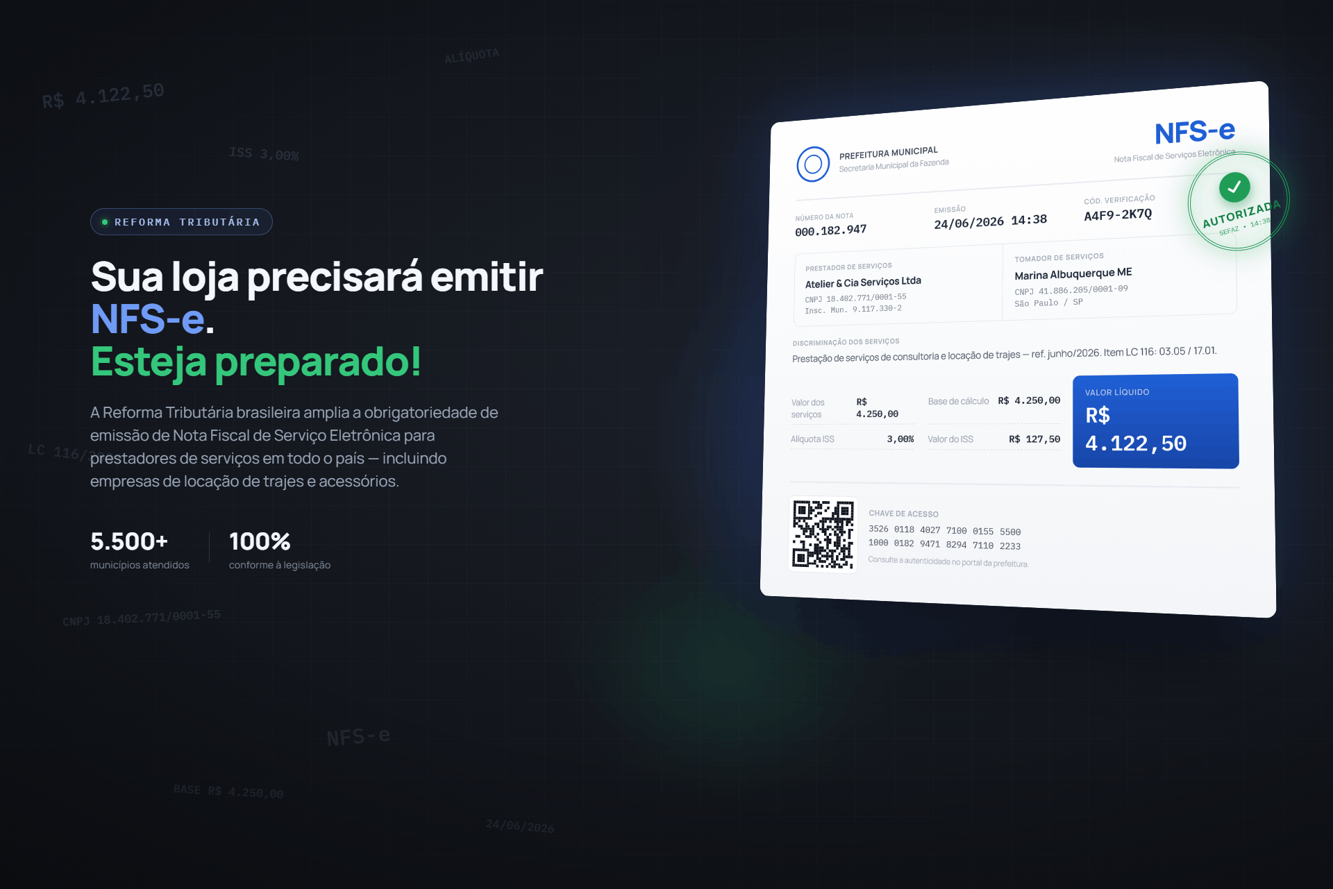 emissão de nota fiscal de serviço eletrônica nfs-e